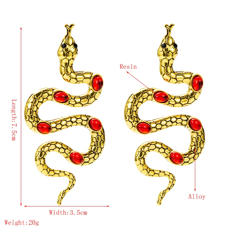 New Arrivals Gothic Jewelry Personality Distorted Snake Geometric Female Exaggerate Snake Animals Crystal Punk Stud Earrings
New Arrivals Gothic Jewelry Personality Distorted Snake Geometric Female Exaggerate Snake Animals Crystal Punk Stud Earrings