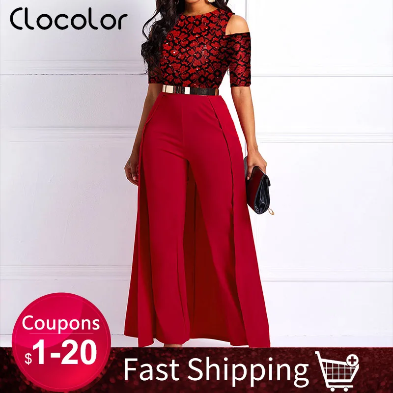 2020 Wide Legs Sexy Jumpsuits for Women One Shoulder Long Sleeve Casual Elegant Femme Party Swallowtail Overalls Long Jumpsuits
2020 Wide Legs Sexy Jumpsuits for Women One Shoulder Long Sleeve Casual Elegant Femme Party Swallowtail Overalls Long Jumpsuits