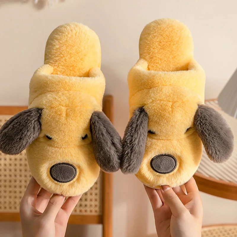 Slippers Women Warm Winter Indoor Ladies Shoes Cute Dog Cartoon Fluffy Plush Casual Flats Female Couple Home Footwear New Woman
Slippers Women Warm Winter Indoor Ladies Shoes Cute Dog Cartoon Fluffy Plush Casual Flats Female Couple Home Footwear New Woman