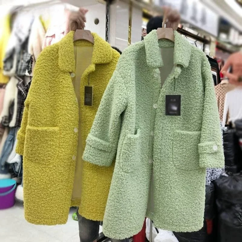 Imitation Lamb Down Jacket Women Coat Fur Coat Winter 2021 Hanbok Women's Winter Coat Woman Made Fur Coat Oversized Fluffy Coat
Imitation Lamb Down Jacket Women Coat Fur Coat Winter 2021 Hanbok Women's Winter Coat Woman Made Fur Coat Oversized Fluffy Coat