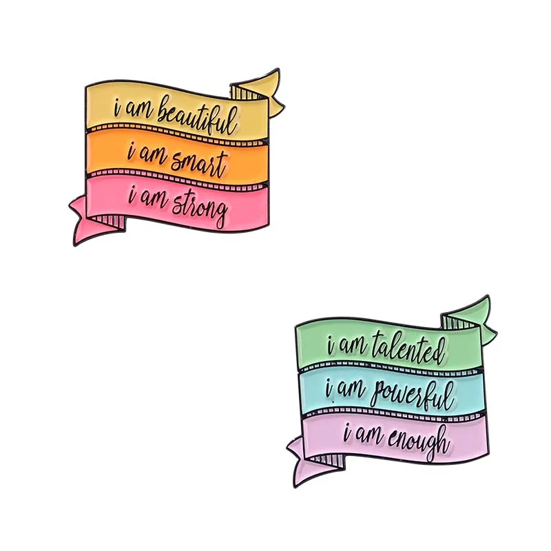I 'm Powerful Custom Banner Encourage Brooches Colorful Cute Slogan Phrase Brooch Lapel Pins Badge Jewelry Gift For Friends
I 'm Powerful Custom Banner Encourage Brooches Colorful Cute Slogan Phrase Brooch Lapel Pins Badge Jewelry Gift For Friends