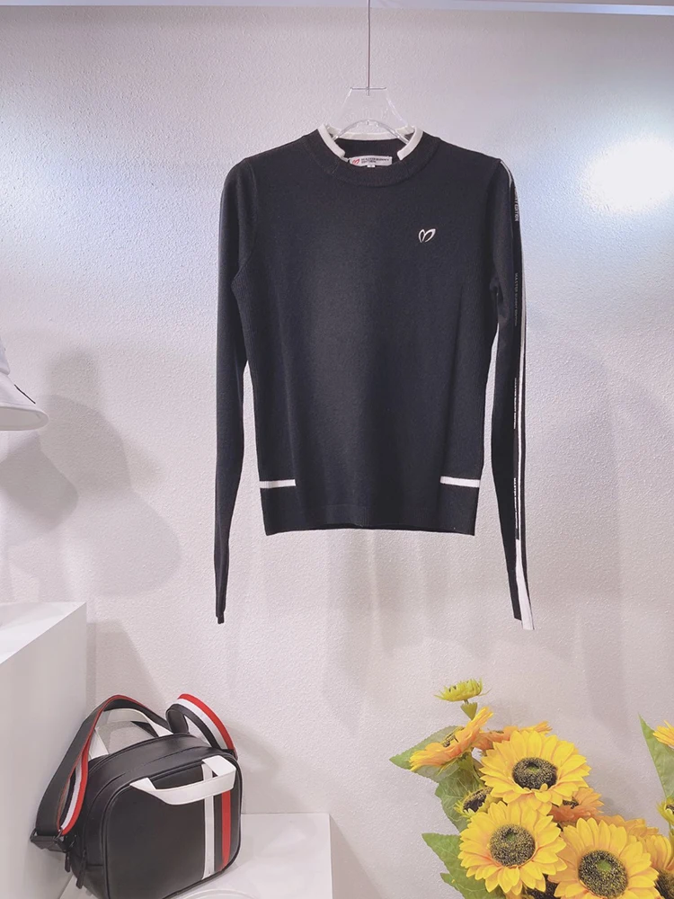 New Golf Women's Long-sleeved Sweater Winter Thin Round Neck Slit Sweater Ladies' Fashion Slim Golf Pullover Sweater
New Golf Women's Long-sleeved Sweater Winter Thin Round Neck Slit Sweater Ladies' Fashion Slim Golf Pullover Sweater