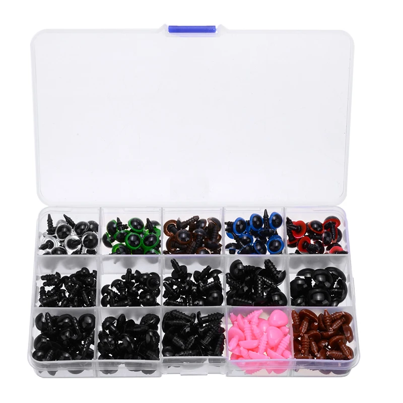 560 Pcs High Quality DIY Craft Eyes Sets Plastic Colorful Safety Eyes Noses For Toy Doll Craft DIY Making Supplies Parts Home
560 Pcs High Quality DIY Craft Eyes Sets Plastic Colorful Safety Eyes Noses For Toy Doll Craft DIY Making Supplies Parts Home