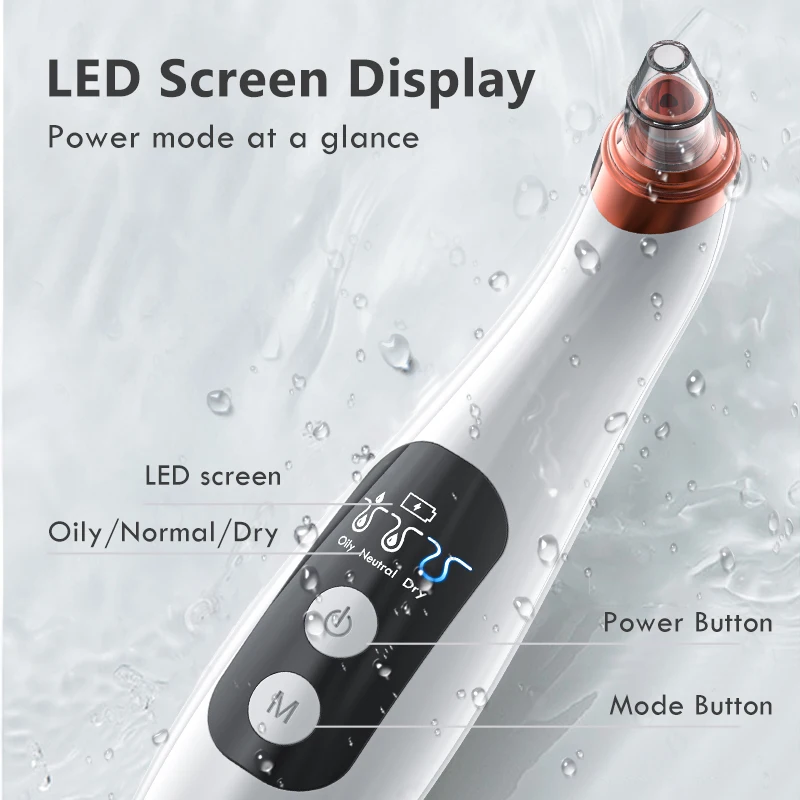 Blackhead Remover Face Deep Nose Cleaner T Zone Pore Acne Pimple Removal Vacuum Suction Facial Diamond Beauty Clean Skin Tool
Blackhead Remover Face Deep Nose Cleaner T Zone Pore Acne Pimple Removal Vacuum Suction Facial Diamond Beauty Clean Skin Tool