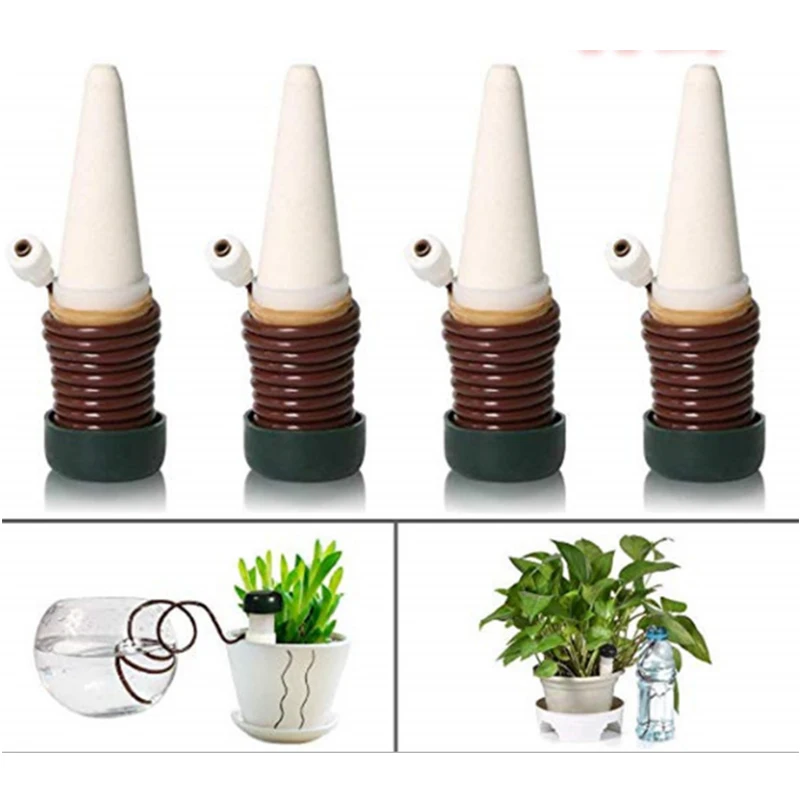 4Pcs Ceramic Self Watering Spikes Automatic Plants Drip Irrigation Water Stakes For Garden Vegetable Garden Drip Watering System
4Pcs Ceramic Self Watering Spikes Automatic Plants Drip Irrigation Water Stakes For Garden Vegetable Garden Drip Watering System
