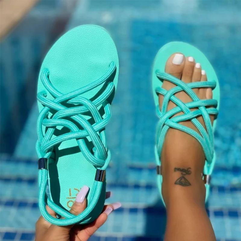 Comfortable Woman Rope Sandals Shoes Casual Braided With Traditional Creativity Fashion Flats Sandal Women Summer Beach Shoes
Comfortable Woman Rope Sandals Shoes Casual Braided With Traditional Creativity Fashion Flats Sandal Women Summer Beach Shoes