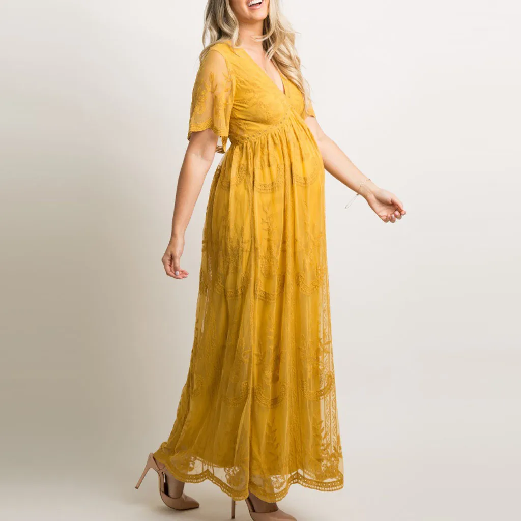 Maternity Dress Women Pregnants Sexy Photography Props Short Sleeve Maternity Solid Lace Long Dress Art Photo Dress #730
Maternity Dress Women Pregnants Sexy Photography Props Short Sleeve Maternity Solid Lace Long Dress Art Photo Dress #730