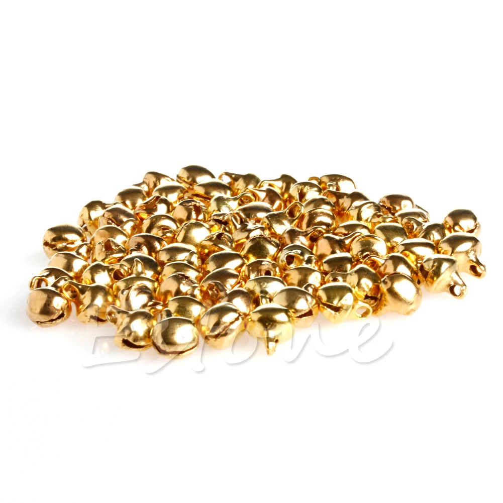 100pc Small Bell Jewelry Charms 6mm Bead Findings Gold Mixed Color Wedding Craft 652B
100pc Small Bell Jewelry Charms 6mm Bead Findings Gold Mixed Color Wedding Craft 652B