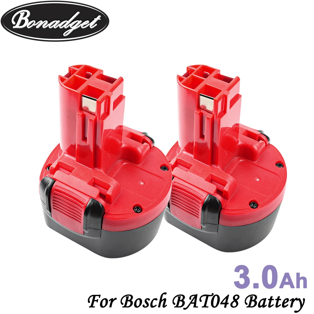 Bonadget Замена 2 шт 3000mAh 9 6 V Ni MH BAT048 для Bosch BH984 BAT119 PSR960 аккумуляторная батарея
