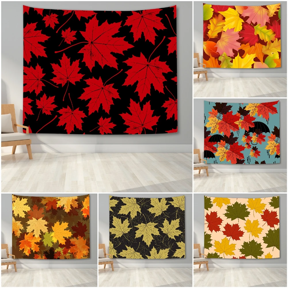 Цветной осенний гобелен с рисунком кленовых листьев настенное художественное одеяло фоновая ткань для спальни Декор для дома Колледжа Общ... 
Цветной осенний гобелен с рисунком кленовых листьев настенное художественное одеяло фоновая ткань для спальни Декор для дома Колледжа Общ...