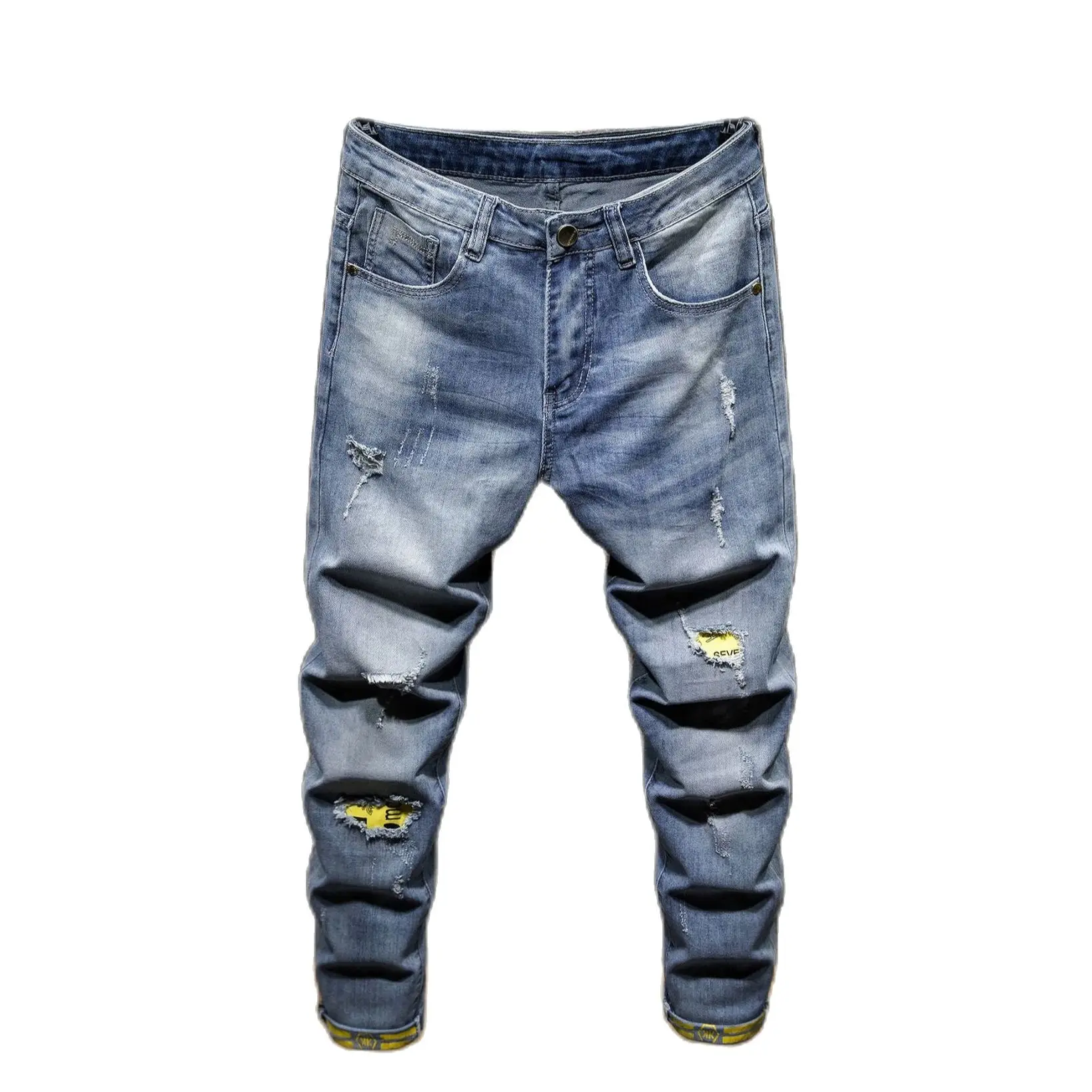 Autumn New 2022 Three-color Cargo Streetwear Men's Ripped Jeans Trend Korean Slim Small Feet Men's Long Pencil Pants
Autumn New 2022 Three-color Cargo Streetwear Men's Ripped Jeans Trend Korean Slim Small Feet Men's Long Pencil Pants