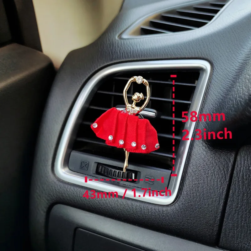 Car Perfume Air Freshener Ballet Girl Car Accessories Interior Woman Diamond Dancing Girl Aromatherapy Clip Ornament Decoration
Car Perfume Air Freshener Ballet Girl Car Accessories Interior Woman Diamond Dancing Girl Aromatherapy Clip Ornament Decoration