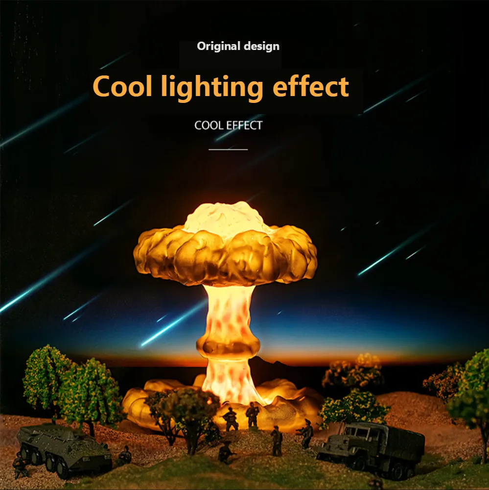DIY 3D Lamp Simulated Explosion Mushroom Cloud Led Dimming Children's Night Light Creative Gift 3D Table Lamp for Bedroom Decor
DIY 3D Lamp Simulated Explosion Mushroom Cloud Led Dimming Children's Night Light Creative Gift 3D Table Lamp for Bedroom Decor