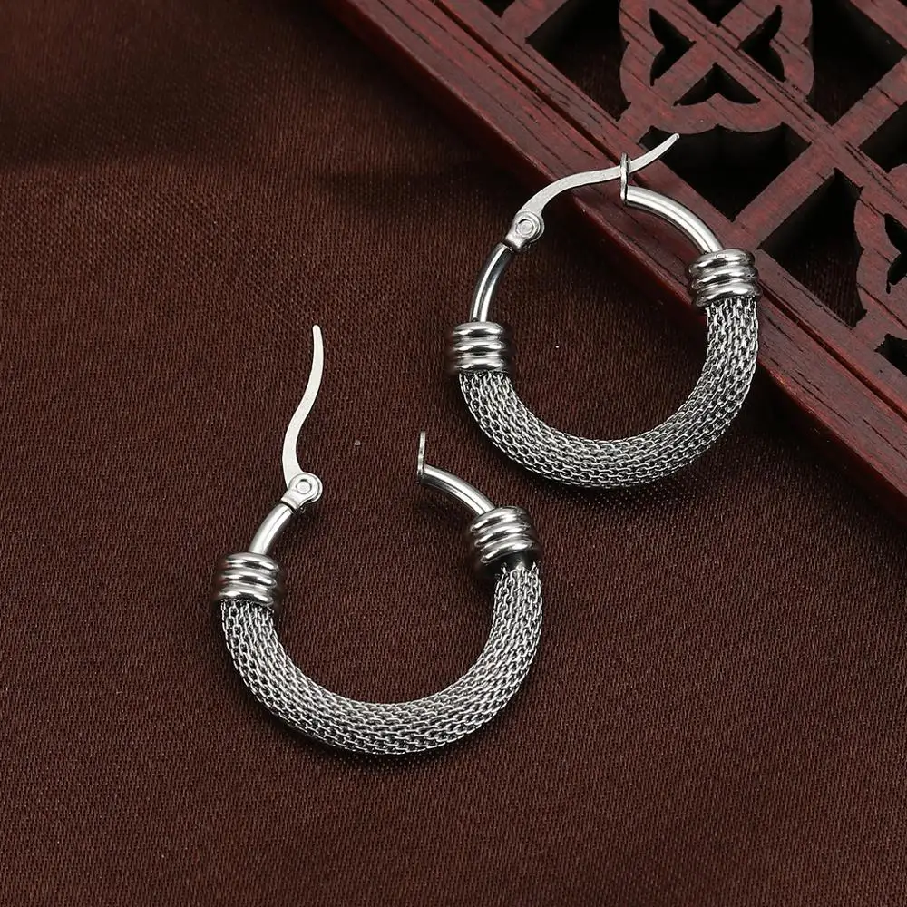 304 Stainless Steel Earrings Color Round 4.9cm(1 7/8") x 4.7cm(1 7/8") Post/ Wire Size: (18 gauge) 1 Pair
304 Stainless Steel Earrings Color Round 4.9cm(1 7/8") x 4.7cm(1 7/8") Post/ Wire Size: (18 gauge) 1 Pair