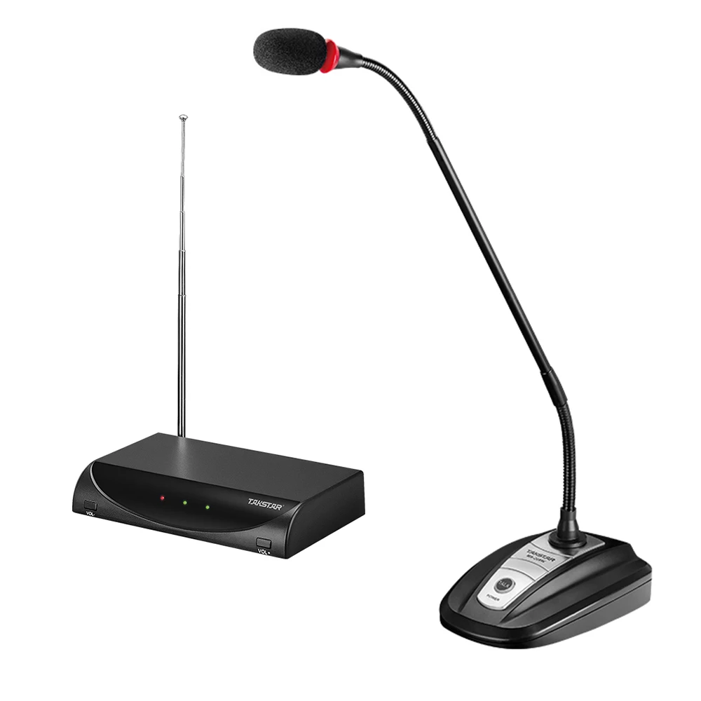 Беспроводная микрофонная система VHF MS-208W, с настольным конденсаторным микрофоном и портативным приемником для лекций в церкви
Беспроводная микрофонная система VHF MS-208W, с настольным конденсаторным микрофоном и портативным приемником для лекций в церкви