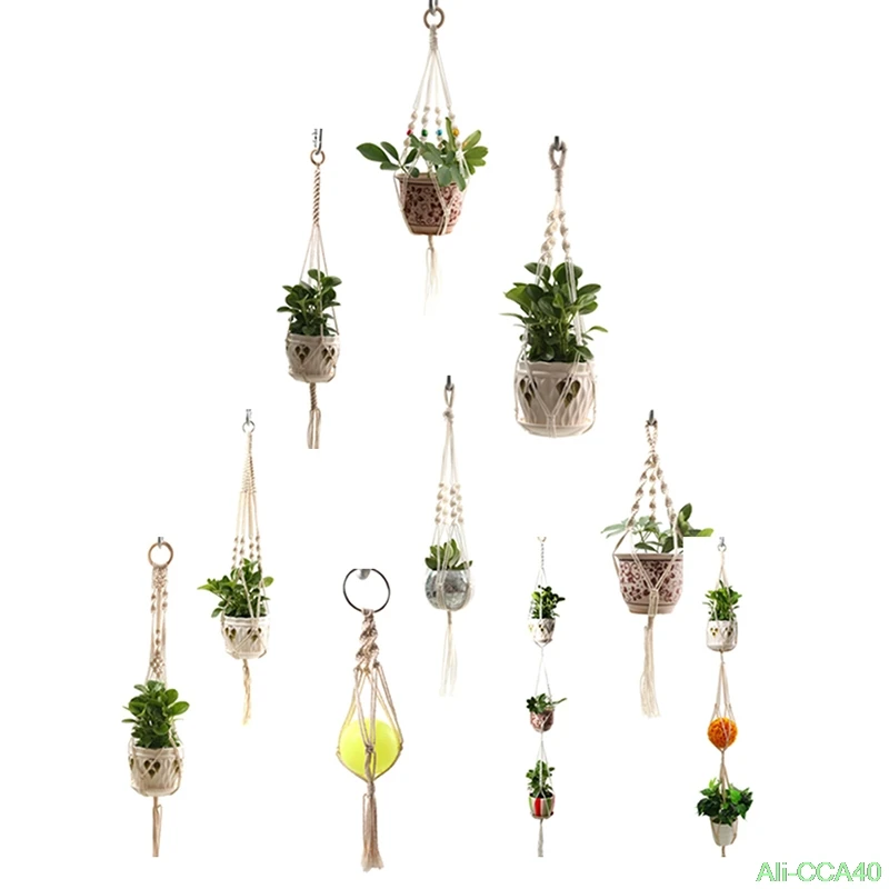 Hot Sales 100% Handmade Macrame Plant Hanger Plant Holder Flower / Pot Hanger For Wall Decoration Countyard Garden
Hot Sales 100% Handmade Macrame Plant Hanger Plant Holder Flower / Pot Hanger For Wall Decoration Countyard Garden