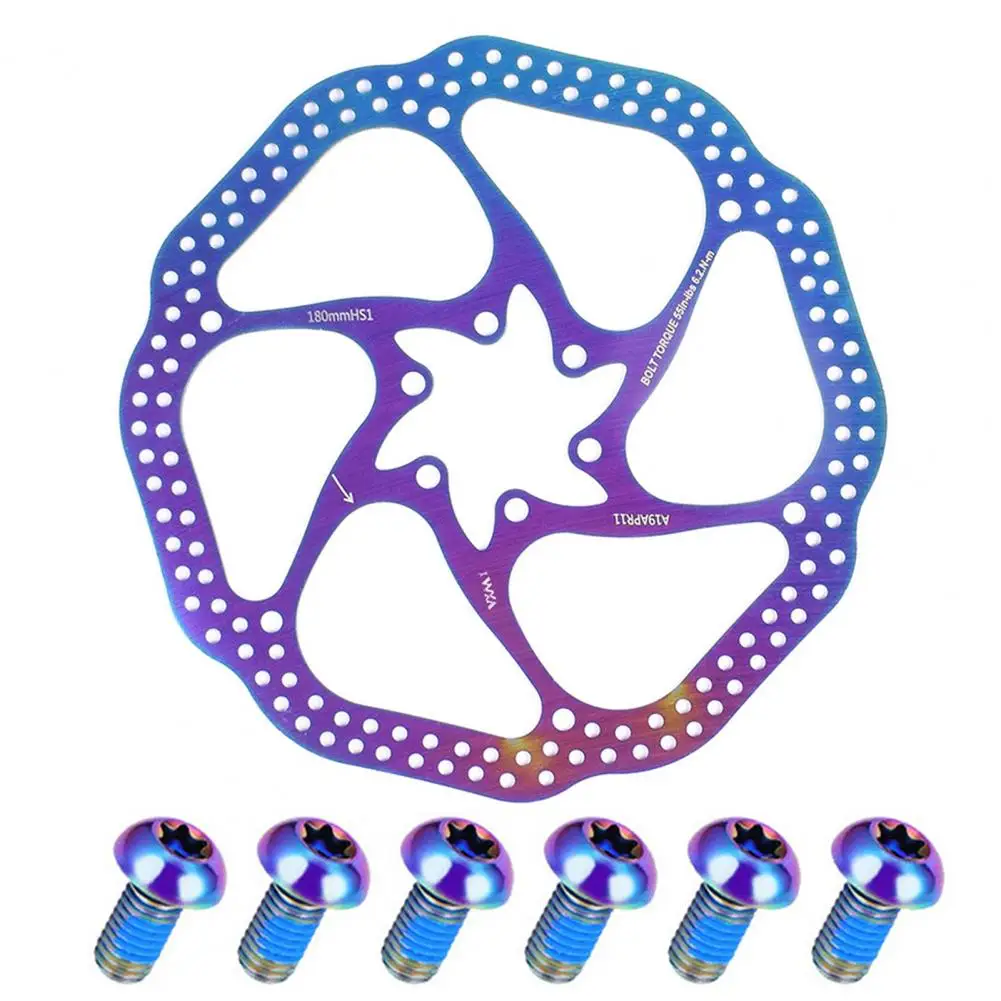 VXM HS1 180mm 6 Holes Hollow Disc Brake Pads with Screws for Mountain Road Bike 
VXM HS1 180mm 6 Holes Hollow Disc Brake Pads with Screws for Mountain Road Bike