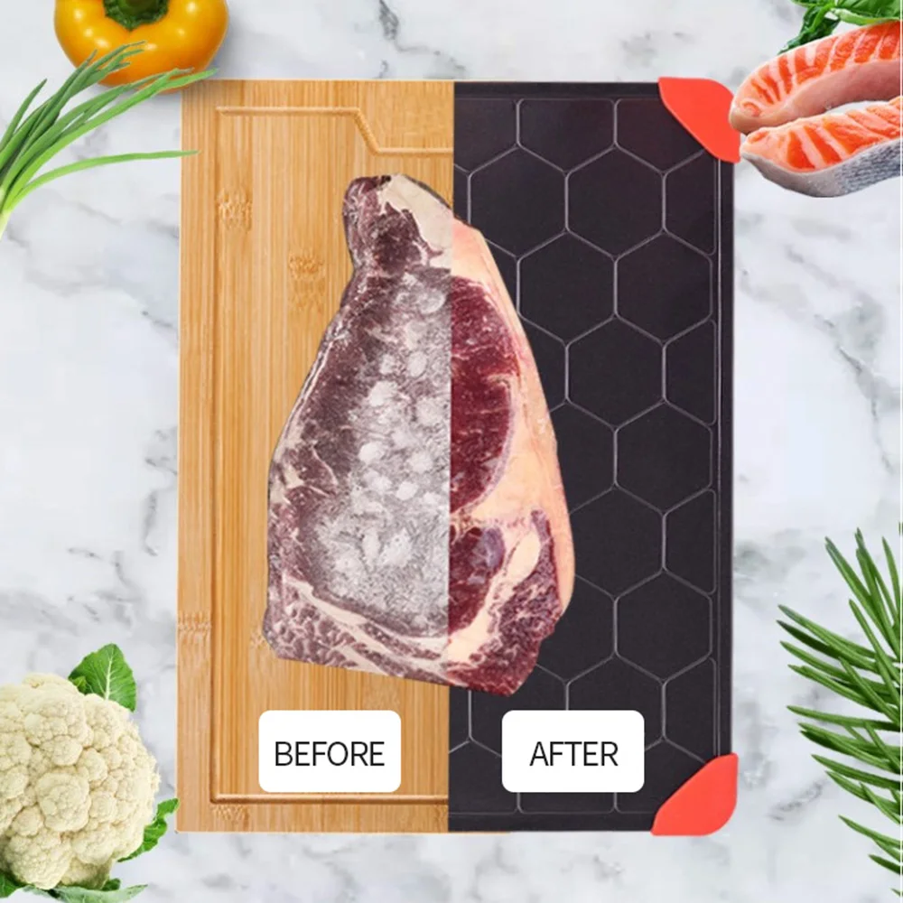 New Honeycomb Type Defrosting Tray Non-Stick Fast Heat Conduction Thawing Plate For Frozen Food Meat For Kitchen Supplies Safe
New Honeycomb Type Defrosting Tray Non-Stick Fast Heat Conduction Thawing Plate For Frozen Food Meat For Kitchen Supplies Safe
