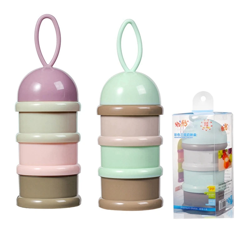 New Portable Baby Food Storage Box Colorful Three-layer Milk Powder Box Formula Milk Storage
New Portable Baby Food Storage Box Colorful Three-layer Milk Powder Box Formula Milk Storage