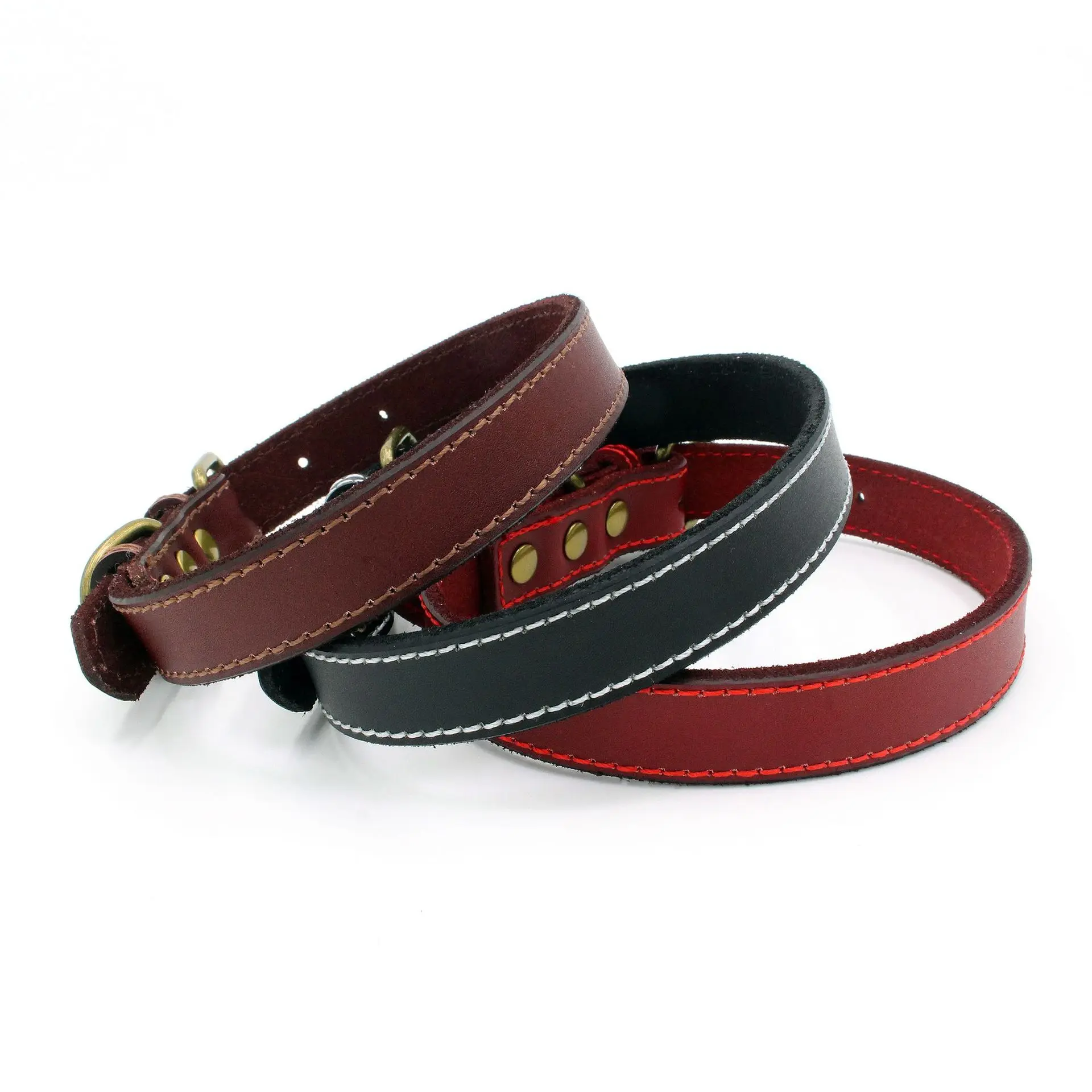 Pure real cowhide leather dog collar bronze retro pet collar dog collar leather collar
Pure real cowhide leather dog collar bronze retro pet collar dog collar leather collar