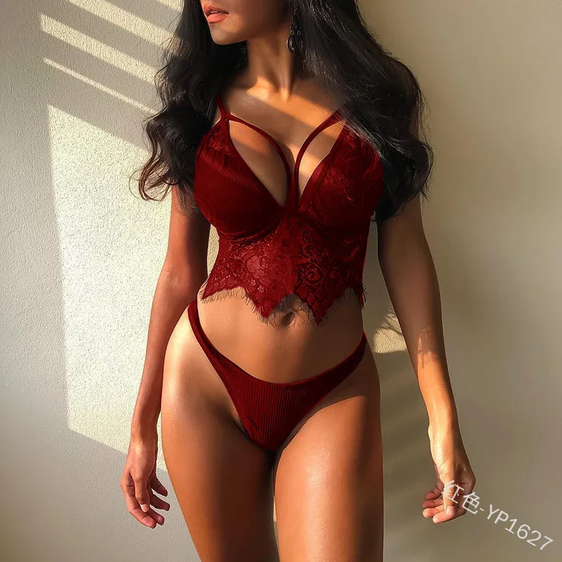 Erotic Lingerie Set Womens 2Piece Lingerie Set Sexy Solid Color Lace Trim Bra Low Waist Panty Set Babydoll Nightwear New Pajama
Erotic Lingerie Set Womens 2Piece Lingerie Set Sexy Solid Color Lace Trim Bra Low Waist Panty Set Babydoll Nightwear New Pajama