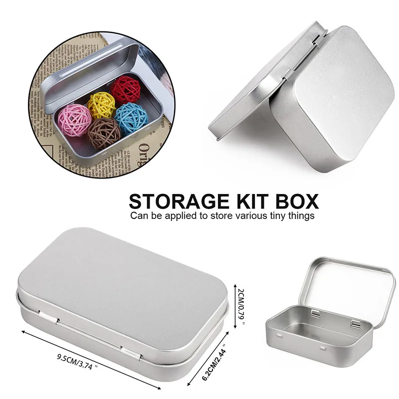 Mini Metal Tins Container Square Hinged Flip Storage Tin Box Small Kit Case Jewelry Coin Candy Condom Organizer Portable NEW
Mini Metal Tins Container Square Hinged Flip Storage Tin Box Small Kit Case Jewelry Coin Candy Condom Organizer Portable NEW