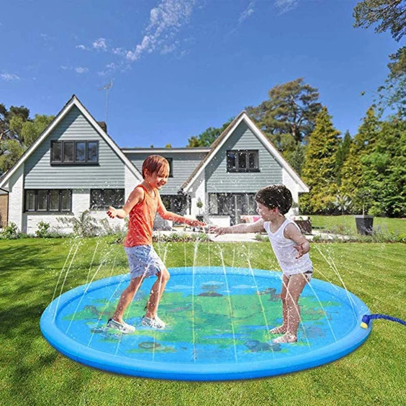 Dinosaur Pattern Water Spray Pad Children's Water Play Pad Sprinkler Pool, Lawn Garden Play Pad, 172cm / 68 Inches
Dinosaur Pattern Water Spray Pad Children's Water Play Pad Sprinkler Pool, Lawn Garden Play Pad, 172cm / 68 Inches