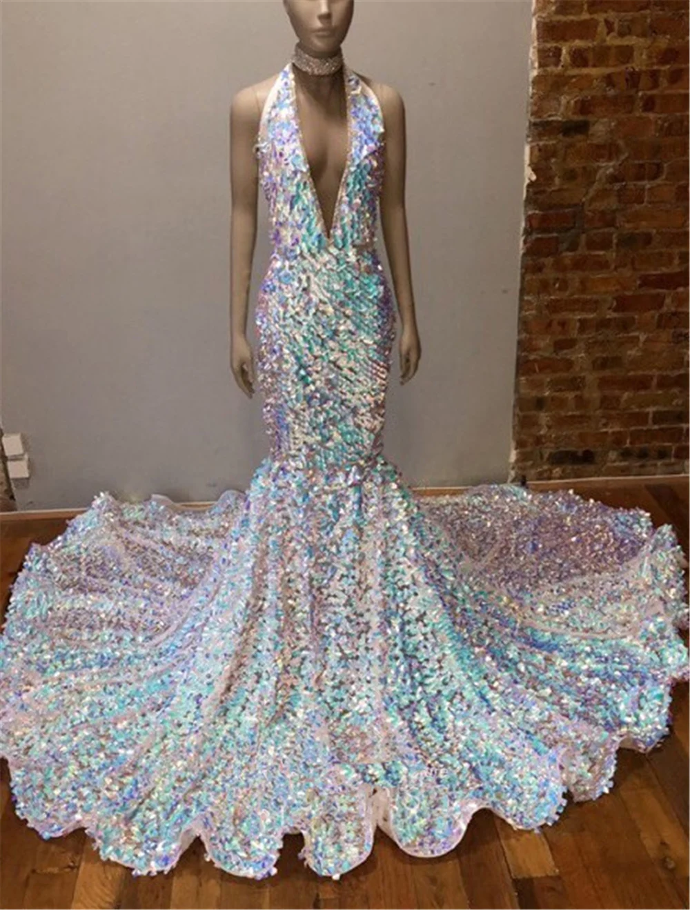 Lanvendia Women Sleeveless Colorful Sequin Prom Dresses Sexy Mermaid Evening Gowns Vestido De Festa Bridal Gowns 2020
Lanvendia Women Sleeveless Colorful Sequin Prom Dresses Sexy Mermaid Evening Gowns Vestido De Festa Bridal Gowns 2020