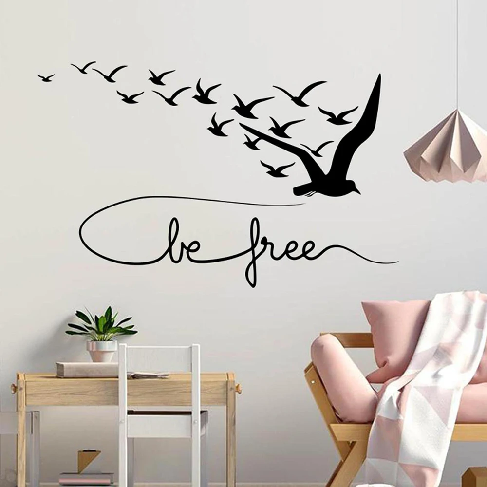 Large Birds Be Free Wall Decal Bird Quote Decal Inspirational Quote Animal Vinyl Wall Sticker for Bedroom Office Decor C774
Large Birds Be Free Wall Decal Bird Quote Decal Inspirational Quote Animal Vinyl Wall Sticker for Bedroom Office Decor C774
