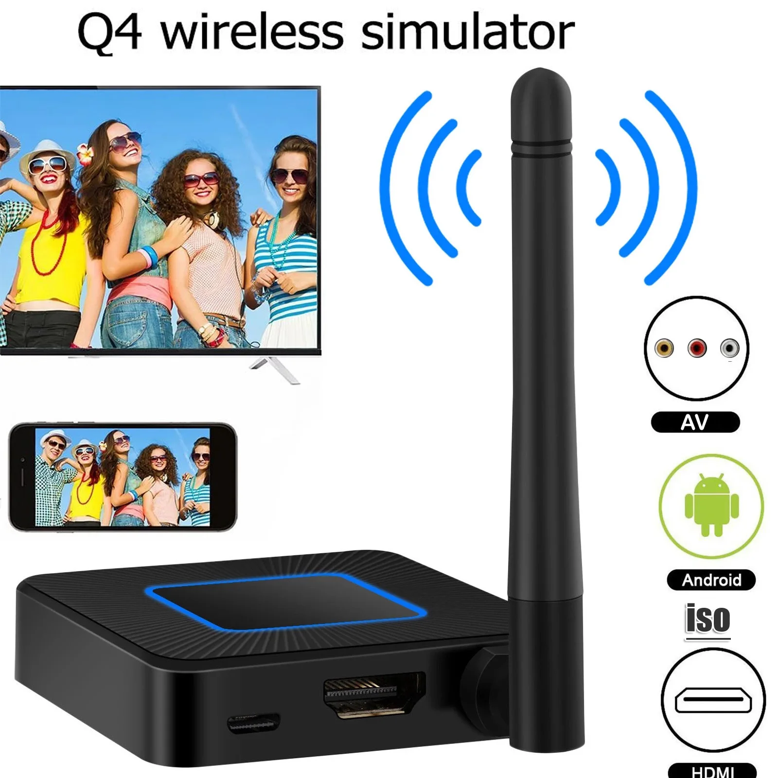FOR Q4 TV stick 2.4G 5G Car Auto Home Wireless AV RCA Media Streamer Mirroring Screen AirPlay Miracast Android tv stick anycast
FOR Q4 TV stick 2.4G 5G Car Auto Home Wireless AV RCA Media Streamer Mirroring Screen AirPlay Miracast Android tv stick anycast