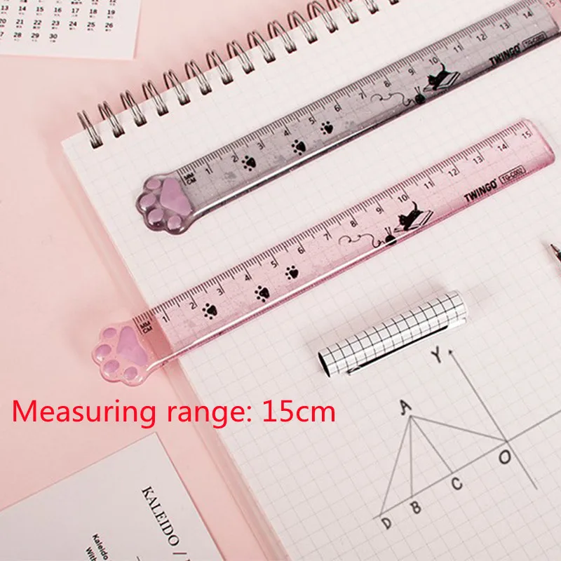 Cute Cat Paw Plastic Straight Rulers Kawaii School Office Supplies Planner Accessories Student Prize
Cute Cat Paw Plastic Straight Rulers Kawaii School Office Supplies Planner Accessories Student Prize
