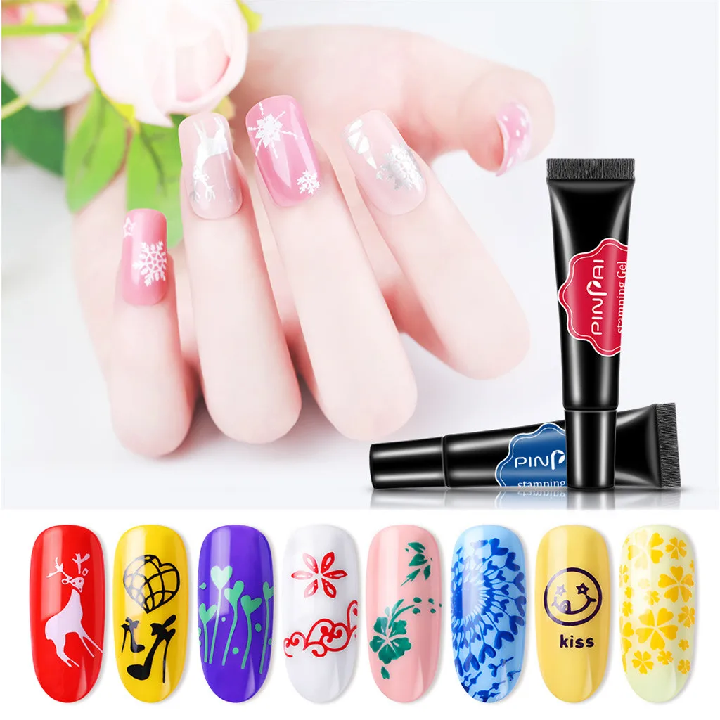 Finger Design Angel Acrylic Painting Polish Nail Art Decoration printing baking-free paint | Красота и здоровье