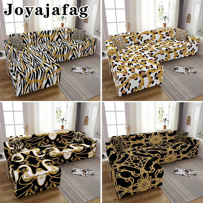 Modern Gold Chain Design Dust Proof Stretch Sofa Cover For Living Room 1/2/3/4 Seater Elastic Slipcover Pillowcases Available
Modern Gold Chain Design Dust Proof Stretch Sofa Cover For Living Room 1/2/3/4 Seater Elastic Slipcover Pillowcases Available