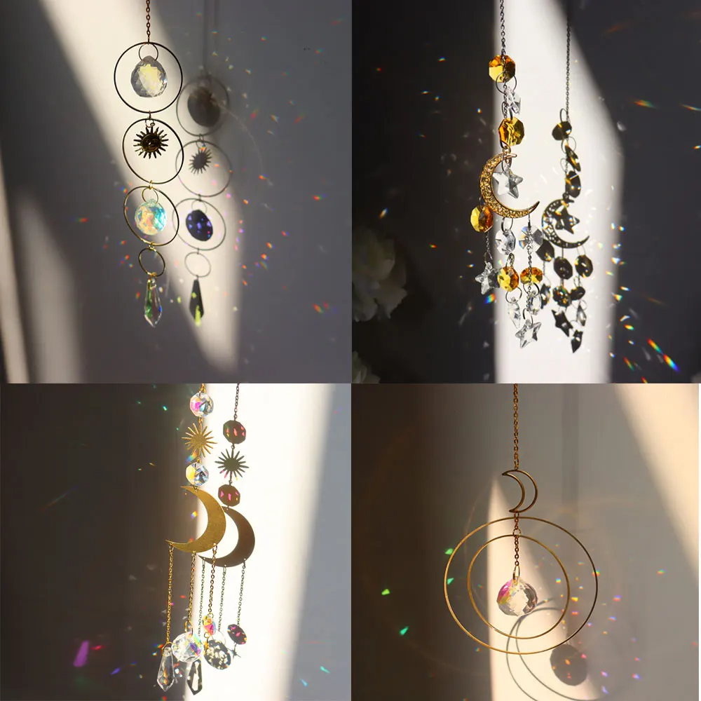 Crystal Wind Star Moon Chime Pendant Hanging Drop for Outdoor Indoor Garden Window Wedding Curtain Chandelier DIY Decorations
Crystal Wind Star Moon Chime Pendant Hanging Drop for Outdoor Indoor Garden Window Wedding Curtain Chandelier DIY Decorations
