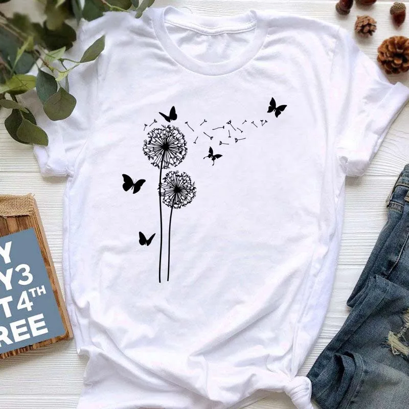 Maycaur Dandelion Print T Shirt Women Harajuku Casual Funny T Shirt for Lady Girl Short Sleeve Top Tee Female T Shirt Woman Tops
Maycaur Dandelion Print T Shirt Women Harajuku Casual Funny T Shirt for Lady Girl Short Sleeve Top Tee Female T Shirt Woman Tops