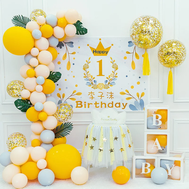 Baby Birthday Balloons Wall Backdrops Boys Girls Christening Inflatable Balloons Gifts Poster Balony Party Decoration DF50QQ
Baby Birthday Balloons Wall Backdrops Boys Girls Christening Inflatable Balloons Gifts Poster Balony Party Decoration DF50QQ