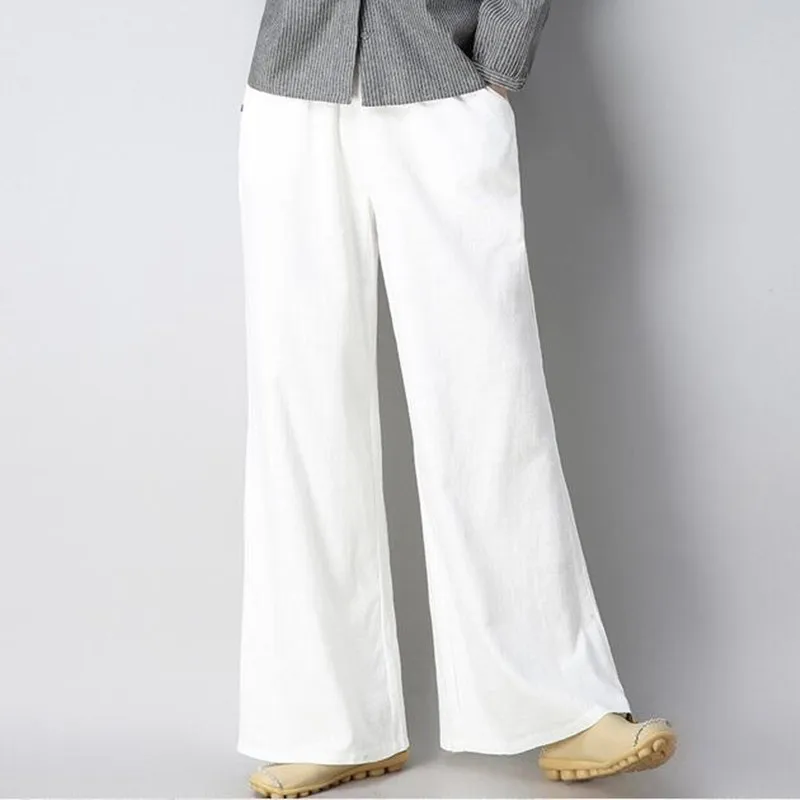 New Style Women Spring Summer Casual Pants Female Elastic Waist Solid Cotton Linen Pant Vintage Loose Wide Leg Pants J193
New Style Women Spring Summer Casual Pants Female Elastic Waist Solid Cotton Linen Pant Vintage Loose Wide Leg Pants J193