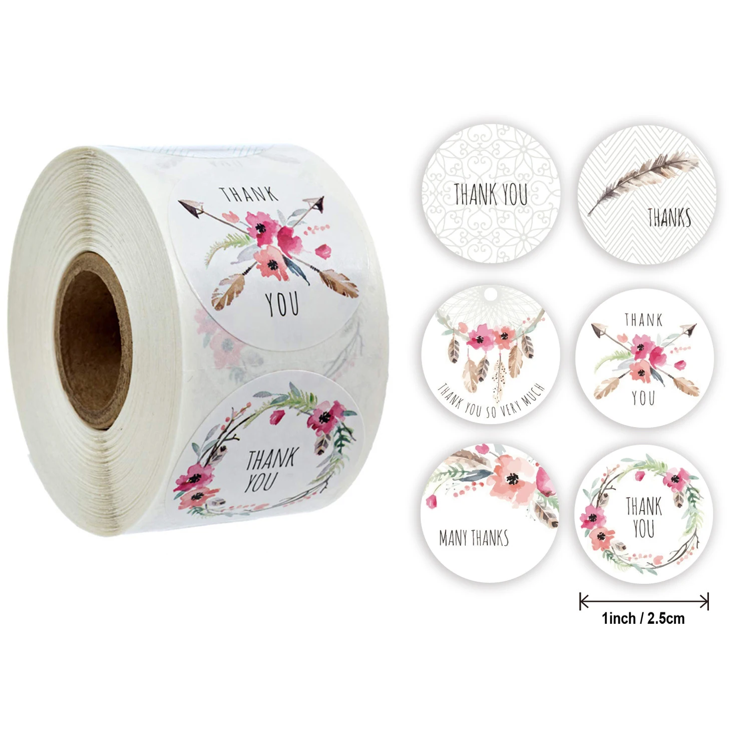 500Pcs/Roll 2.5CM Flowers Thank You Sticker For Wedding Party Decoration Gift Box Sticker For Party Label Envelope Sealing Label
500Pcs/Roll 2.5CM Flowers Thank You Sticker For Wedding Party Decoration Gift Box Sticker For Party Label Envelope Sealing Label