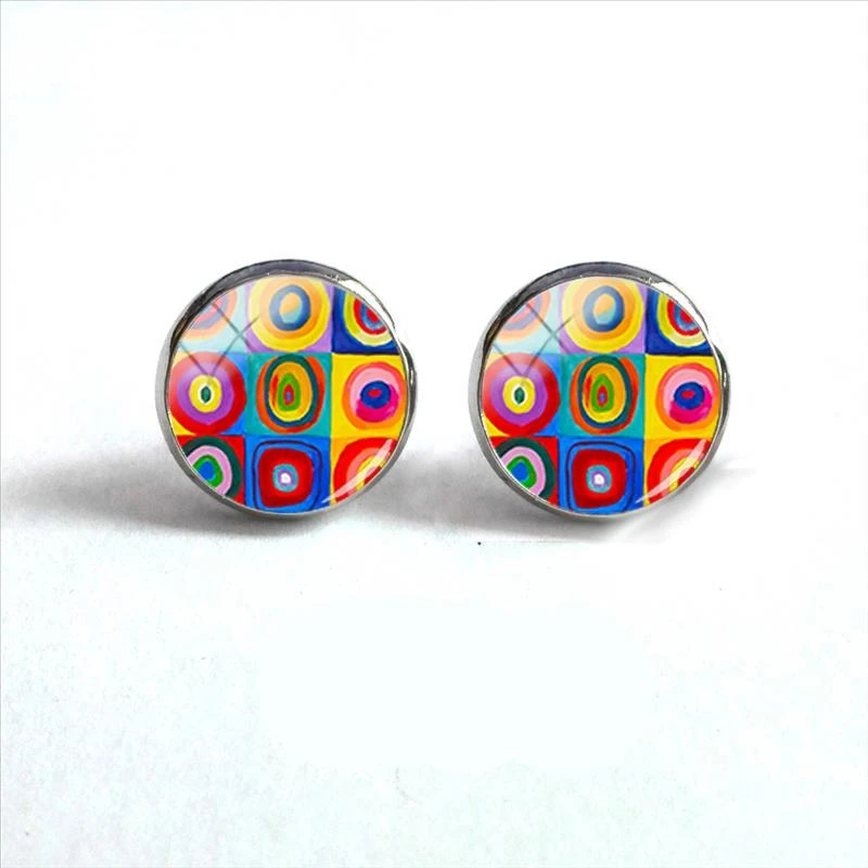 2021 New Kandinsky Circles Round Earring Famous Paintings Earrings Hand Craft Glass Dome Jewelry fashion
2021 New Kandinsky Circles Round Earring Famous Paintings Earrings Hand Craft Glass Dome Jewelry fashion