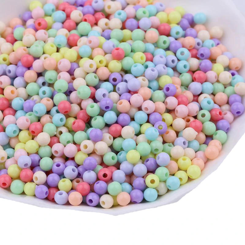 100/200/500/1000pcs/lot 4mm Candy Colors Plastic Acrylic Beads Ball Round Loose Beads For DIY Necklace Bracelet Jewelry Making
100/200/500/1000pcs/lot 4mm Candy Colors Plastic Acrylic Beads Ball Round Loose Beads For DIY Necklace Bracelet Jewelry Making