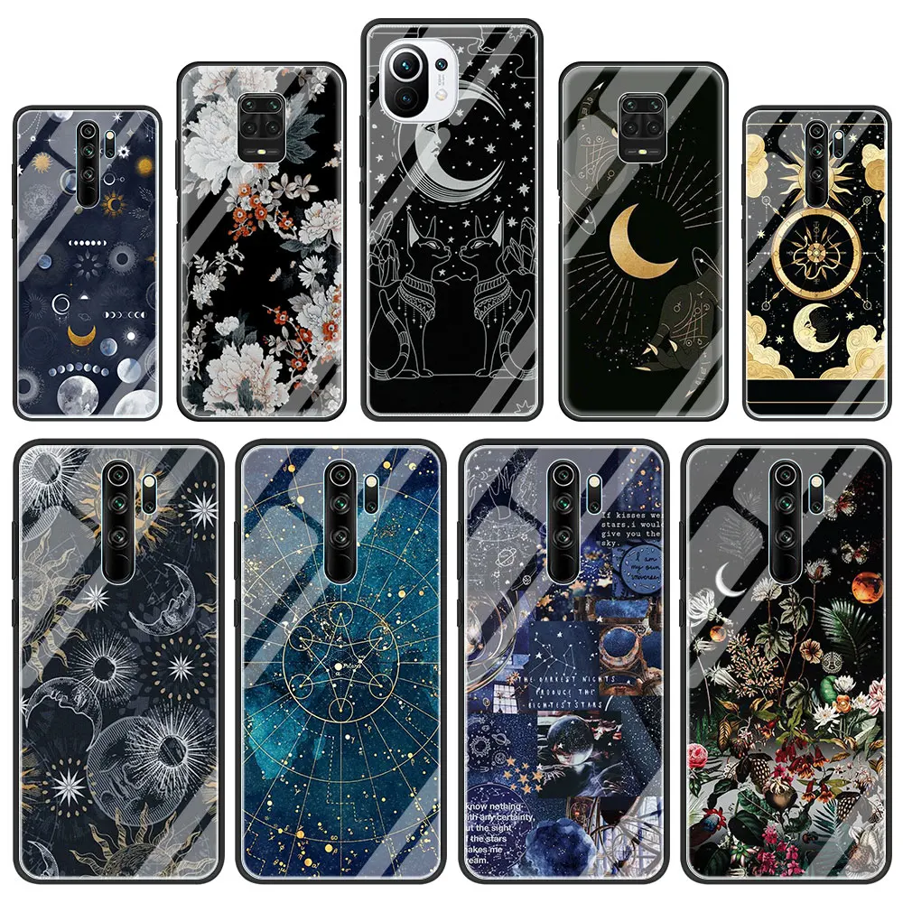 Art Sun Flowers Cat Snake Moon Glass Phone Case for Xiaomi Redmi Note 9S 8 Mi Poco X3 NFC 9 7 8T 10 Lite 9T 10T K40 Pro 9C Cover
Art Sun Flowers Cat Snake Moon Glass Phone Case for Xiaomi Redmi Note 9S 8 Mi Poco X3 NFC 9 7 8T 10 Lite 9T 10T K40 Pro 9C Cover