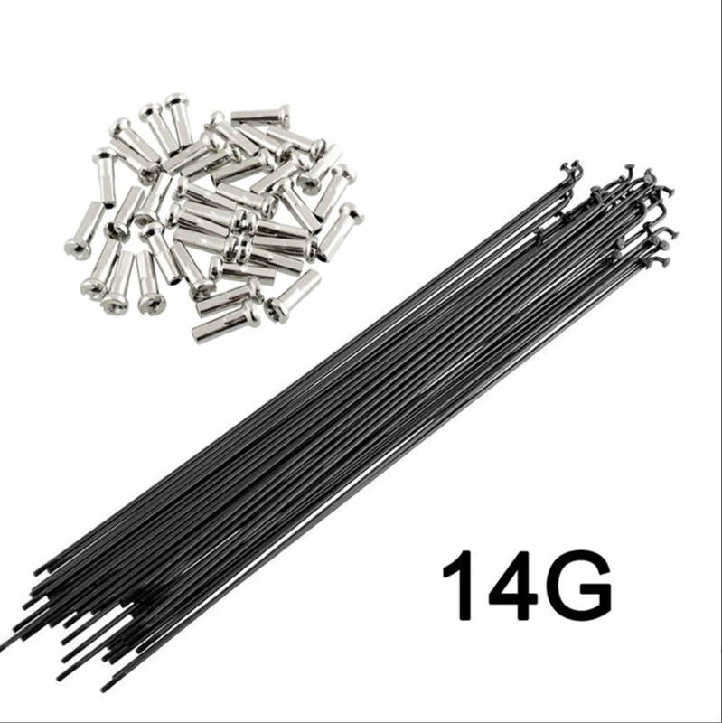 Bicycle Spokes Wire Mountain / Road Bike 304 Stainless Steel Spokes 14g Black High-strength Bicycle Spokes170mm-296mm Spoke Cap
Bicycle Spokes Wire Mountain / Road Bike 304 Stainless Steel Spokes 14g Black High-strength Bicycle Spokes170mm-296mm Spoke Cap