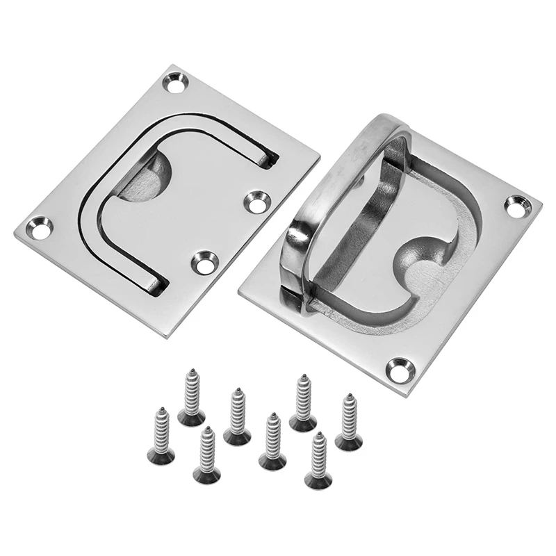 Boat Pull Flush Lift Ring Stainless Steel Square Flush Pull Ring Handles for Boat Deck Hatches Handle Trap Door Latch
Boat Pull Flush Lift Ring Stainless Steel Square Flush Pull Ring Handles for Boat Deck Hatches Handle Trap Door Latch