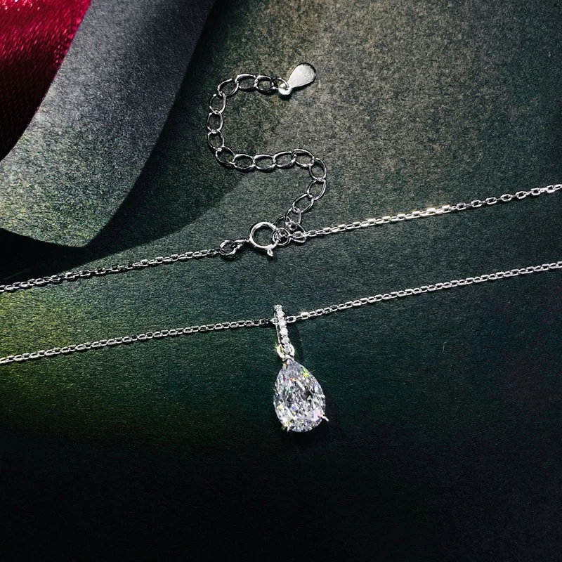 COSYA 100% 925 Sterling Silver Water Drop Ice Flower Cut Wedding Luxury Pendant Necklace Sparkling Fine Jewelry Birthday Gift
COSYA 100% 925 Sterling Silver Water Drop Ice Flower Cut Wedding Luxury Pendant Necklace Sparkling Fine Jewelry Birthday Gift
