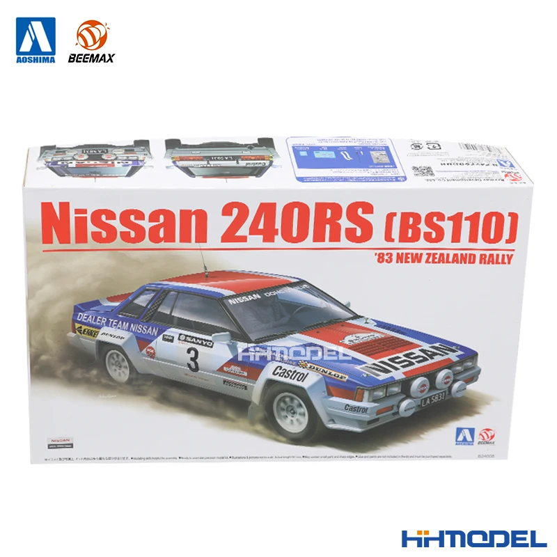 Модель автомобиля пластиковая в сборе для Nissan 240RS 1/24, ралли в Новой Зеландии # B24008, aoshin BEEMAX, 1983
Модель автомобиля пластиковая в сборе для Nissan 240RS 1/24, ралли в Новой Зеландии # B24008, aoshin BEEMAX, 1983
