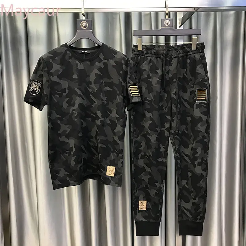 Men's Suit Camouflage Men's Ice Silk Summer Korean Style Trendy Handsome Teen Clothes Men's Outfit Set two piece set summer
Men's Suit Camouflage Men's Ice Silk Summer Korean Style Trendy Handsome Teen Clothes Men's Outfit Set two piece set summer