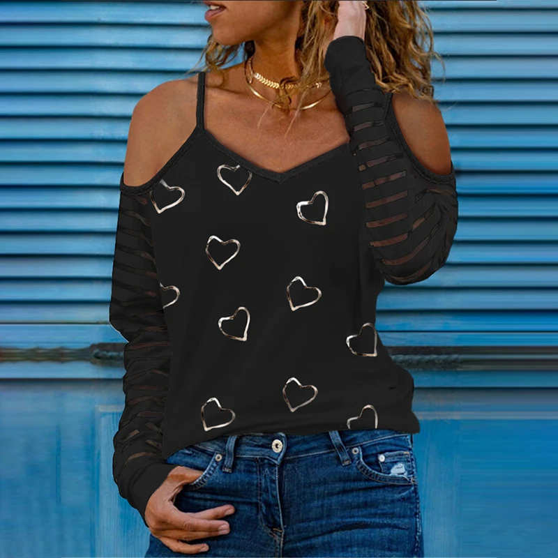 Women Fashion Casual V Neck Tshirts Could Shoulder Top Tee Tops Tee-Shirt Cutout Eyes Print Short Sleeve Casual T-shirt
Women Fashion Casual V Neck Tshirts Could Shoulder Top Tee Tops Tee-Shirt Cutout Eyes Print Short Sleeve Casual T-shirt