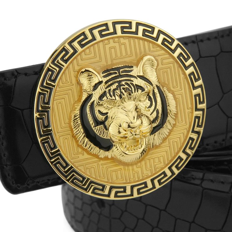 High Quality Tiger Buckle Belt For Men High Quality Leather Waist Engraved Belt Metal Craft Accessories Retractable Button
High Quality Tiger Buckle Belt For Men High Quality Leather Waist Engraved Belt Metal Craft Accessories Retractable Button