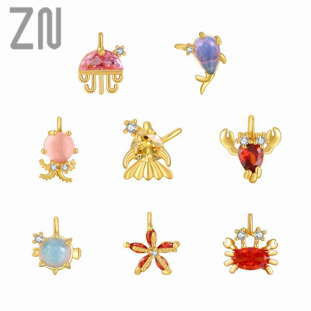ZN Fashion Jewelry Marine Organism DIY Gold Plated Accessories Ocean Animal Pendants Charms Fit Bracelets & Necklace Making
ZN Fashion Jewelry Marine Organism DIY Gold Plated Accessories Ocean Animal Pendants Charms Fit Bracelets & Necklace Making