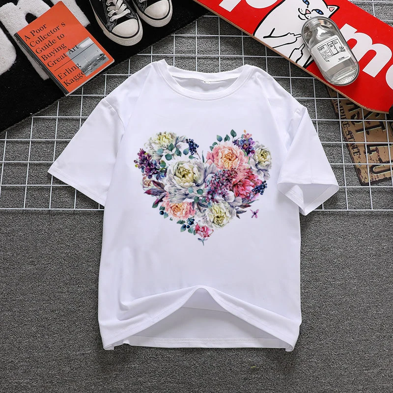 Woment-Shirt Ladies Summer Casual T-Shirt Tees Harajuku Korean Graphic Tops Kawaii Short- Sleeved Female T-Shirt Casual T-Shirt
Woment-Shirt Ladies Summer Casual T-Shirt Tees Harajuku Korean Graphic Tops Kawaii Short- Sleeved Female T-Shirt Casual T-Shirt